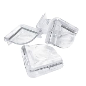 Protetor de Quina Silicone - Transparente - 4 Unidades