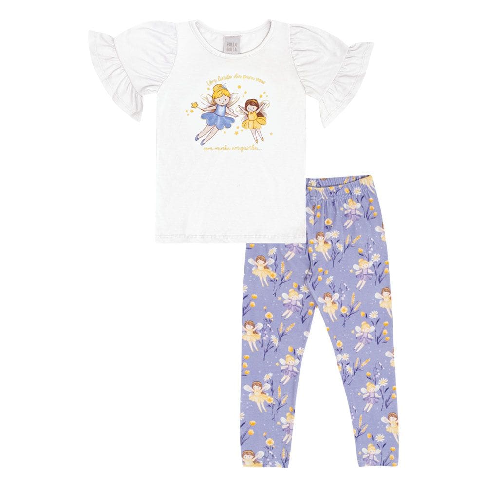 Conjunto Primeiros Passos Menina - Branco - 50629-3