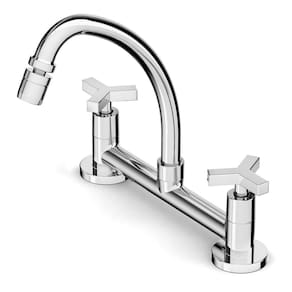 Misturador para Cozinha de Mesa Bica Móvel com Arejador Articulado Up Cromado