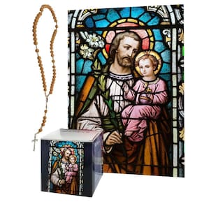 Quebra-Cabeça Religioso São José De 300 pç + Terço Especial