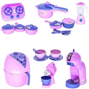 Cozinha Infantil Eletro Jogo De Panela Batedeira 20 Peças