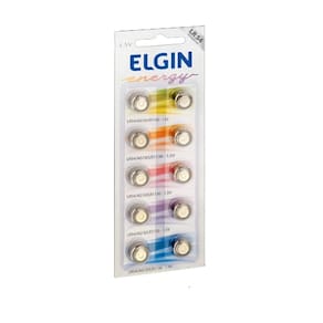 Bateria Elgin Lr54 1.5v com 10 Unidades Ag10 Lr1130