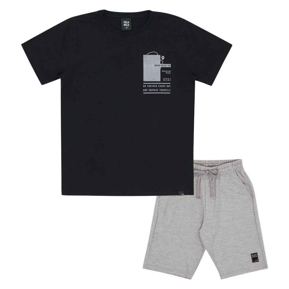 Conjunto Juvenil Menino - Preto - 50873-51