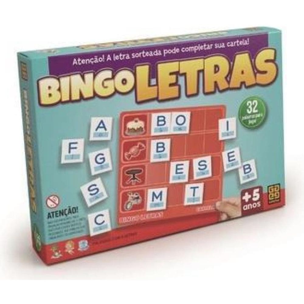 Jogo Bingo Letras 2320 Grow