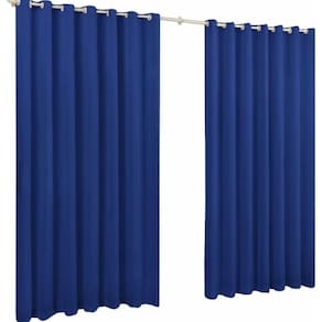 Cortina Roma 3,00X2,20 Quarto Sala Escritorio Azul Royal