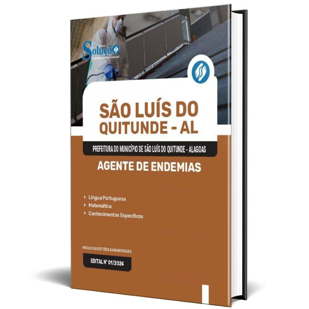 Apostila Prefeitura São Luís Do Quitunde Al 2024 Agente