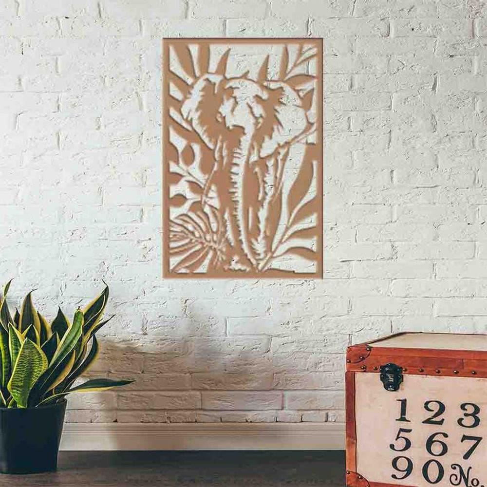 Quadro Decorativo Elefante Vazado - Mdf 3Mm 002