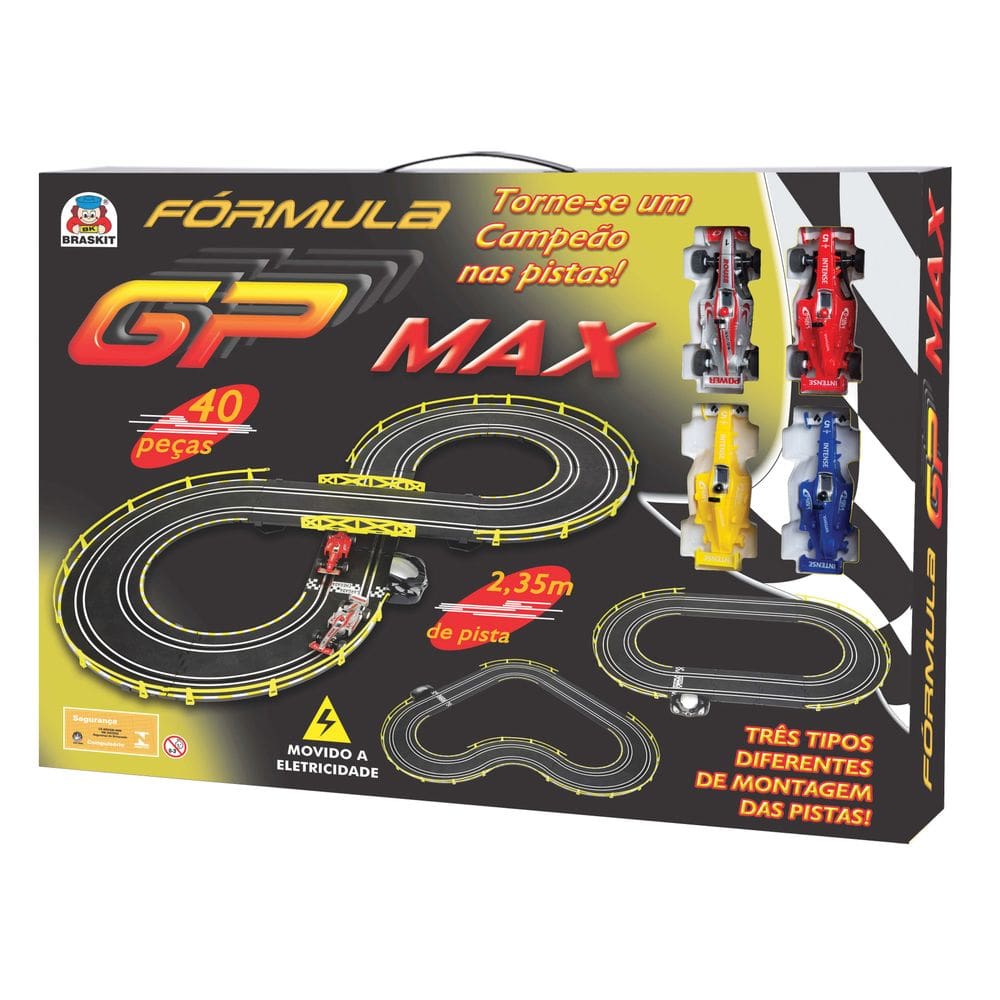 Pista Elétrica Fórmula GP Max - 2 Carrinhos - 2,35m