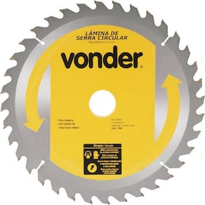 Disco De Serra Circular Para Madeira 350Mm 36 Dentes Vonder