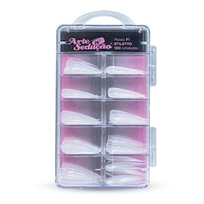 Molde F1 Stiletto Unhas De Gel, Arte Sedução, 100 Unidades