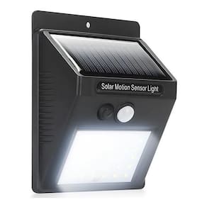 Luminária Solar De Parede Com 30 Leds Sensor De Movimento