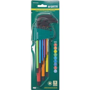 Jogo De Chaves Allen Retas Coloridas 9 Peças St09107Chbsj