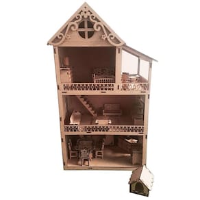 Casinha Para Boneca Polly Lol - 46 Cm - Com Móveis