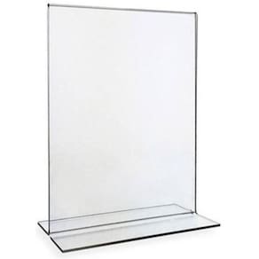 Display T 10X15 A6 Acrílico Balcão Mesa Cardápio