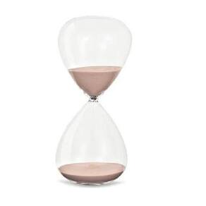 Ampulheta Rosa Em Vidro - Mart 9610 - 60 Minutos