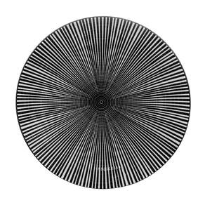 Prato Raso 27cm Stripe Preto em Cerâmica PCLN220PT - Hauskraft