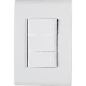 Conjunto 3 Interruptores Simples 10A/250V Liz - Tramontina