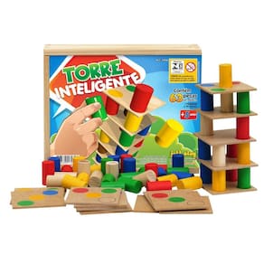 Torre Inteligente 18 placas MDF 45 pinos coloridos