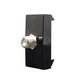 Módulo Tomada Coaxial Tv Inova Pro Class Black Piano Alumbra