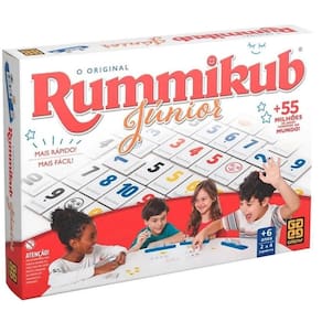 Rummikub Júnior - Jogo de Sequências - 2 a 4 Jogadores