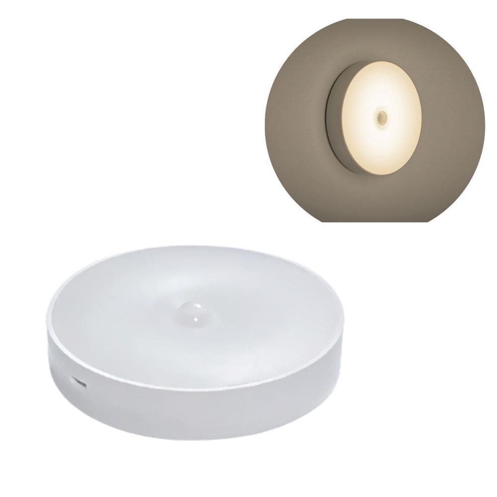 Luminária Lâmpada Sensor Presença Automático Branco Morno