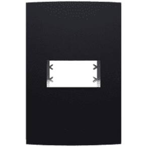 Inova Class Placa 4X2 1 Seção Preto Ebano Fosco