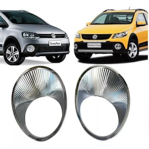 Moldura Farol Milha Crossfox 2013 Cromado Aro Copo