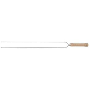 Espeto Duplo 65Cm Aço Carbono Cromado