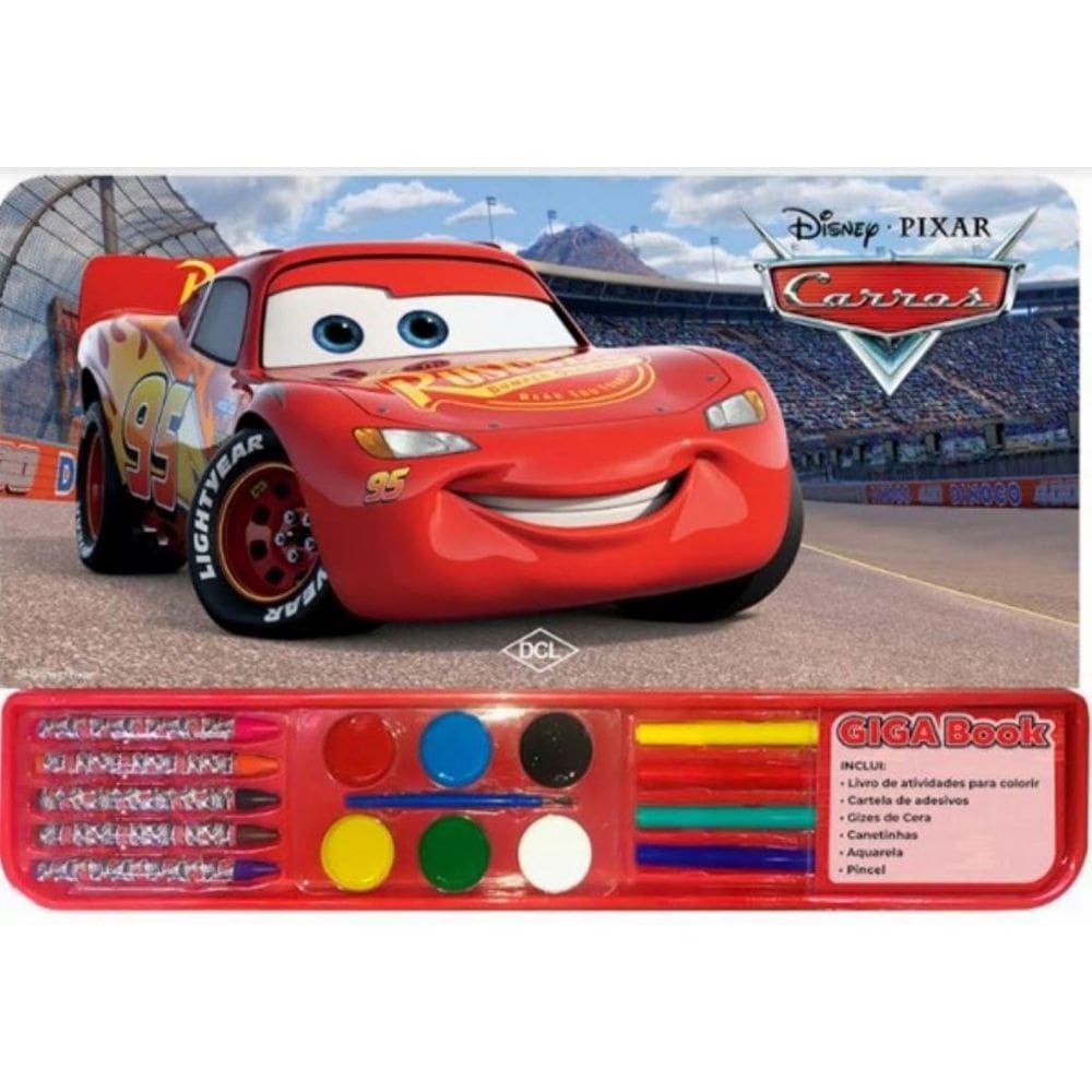 Livro Infantil Colorir Carros Giga Book 46Pgs