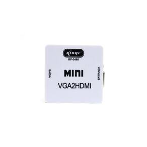Conversor De Áudio E Vídeo Vga Para Hdmi 1080P Kp-3466 Knup