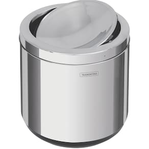 Lixeira Inox Com Tampa Basculante 7 Litros  Tramontina