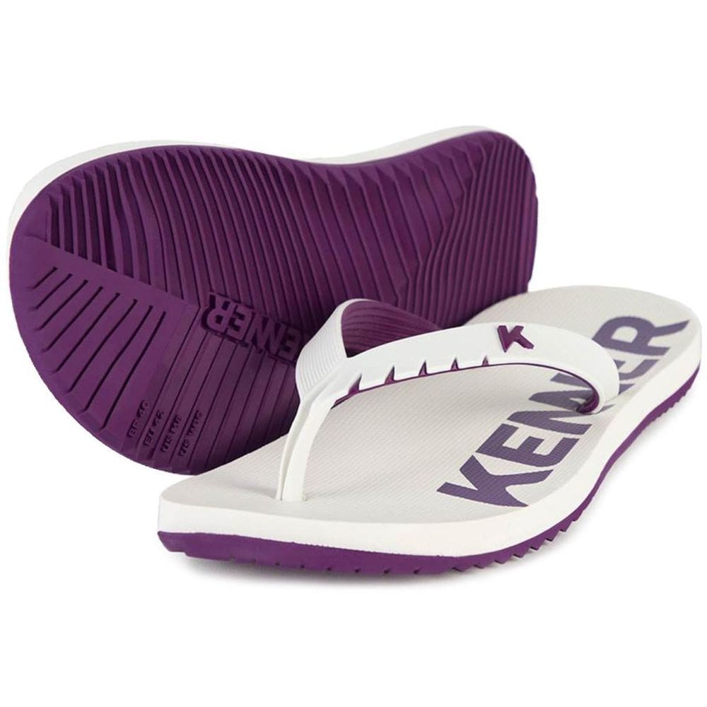 Chinelo Kenner Red Masculino - Branco e Roxo