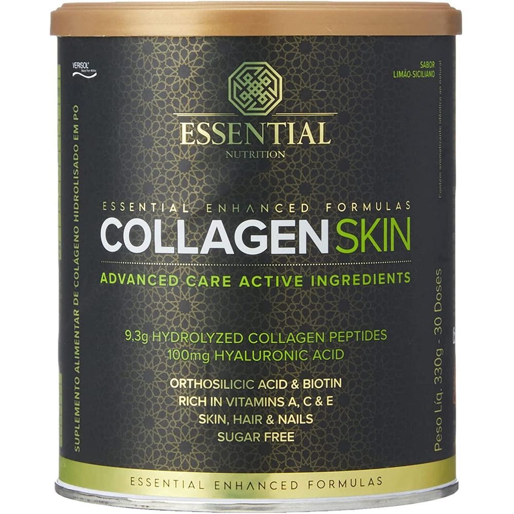 Colágeno Essential Nutrition - Pele 330g - Sabor Limão