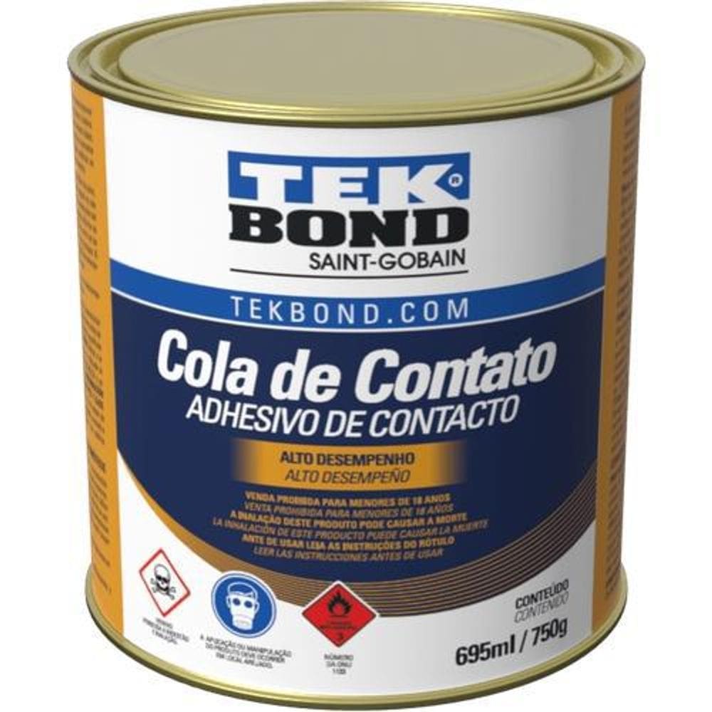 Cola de Contato 750g Tek Bond | Adesivo Neoprene | Uso Geral