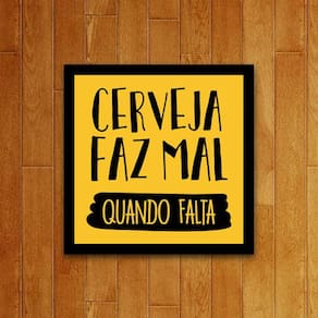 Placa Decorativa - Cerveja Faz Mal