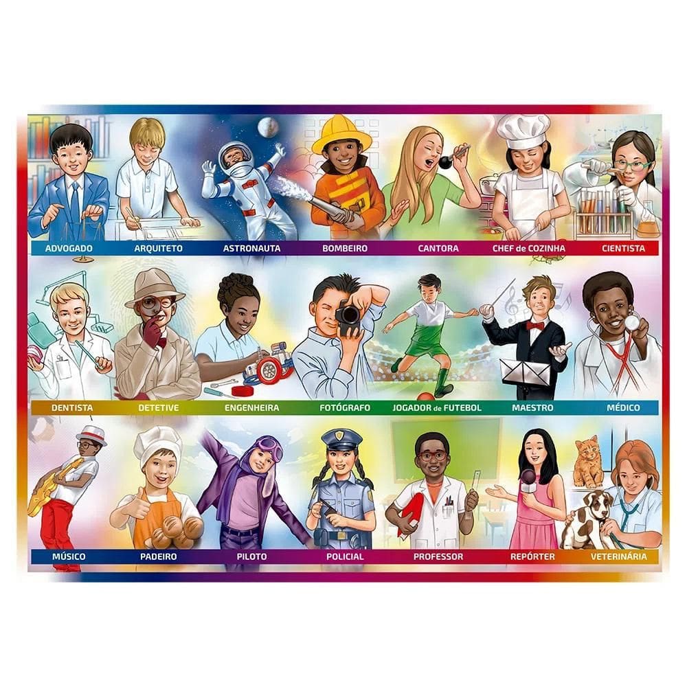 Puzzle 45 Peças Profissões - Grow