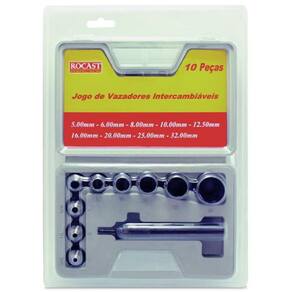 Jogo Vazadores Intercambiáveis 50 A 320 Mm 10 Peças Rocast