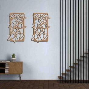 Quadro Decorativo Elegante Vazado - Mdf 3Mm 003