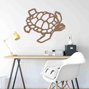 Quadro Decorativo Adorno Tartaruga Ii 3Mm Vazado - Mdf