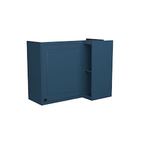 Armário Aéreo de Canto Cozinha Sevilha Azul