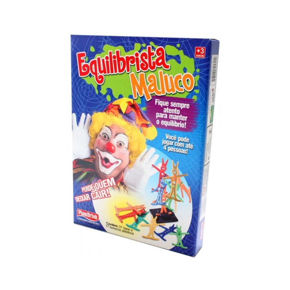 Jogo Equilibrista Maluco Plasbrink 17 Bonecos 4 Jogadores