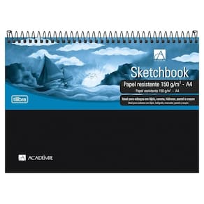 Caderno Sketchbook Espiral Capa Plástica A4 Tilibra