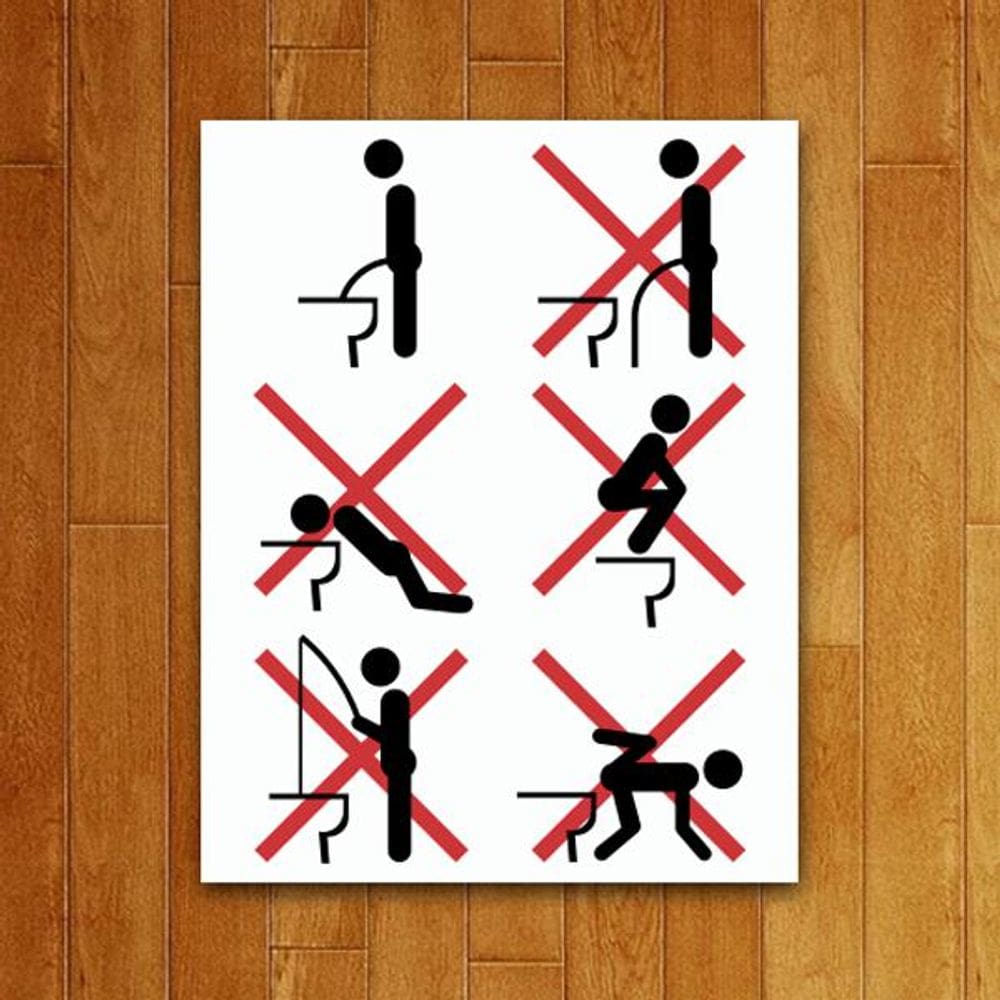 Placa Decorativa - Placa De Banheiro