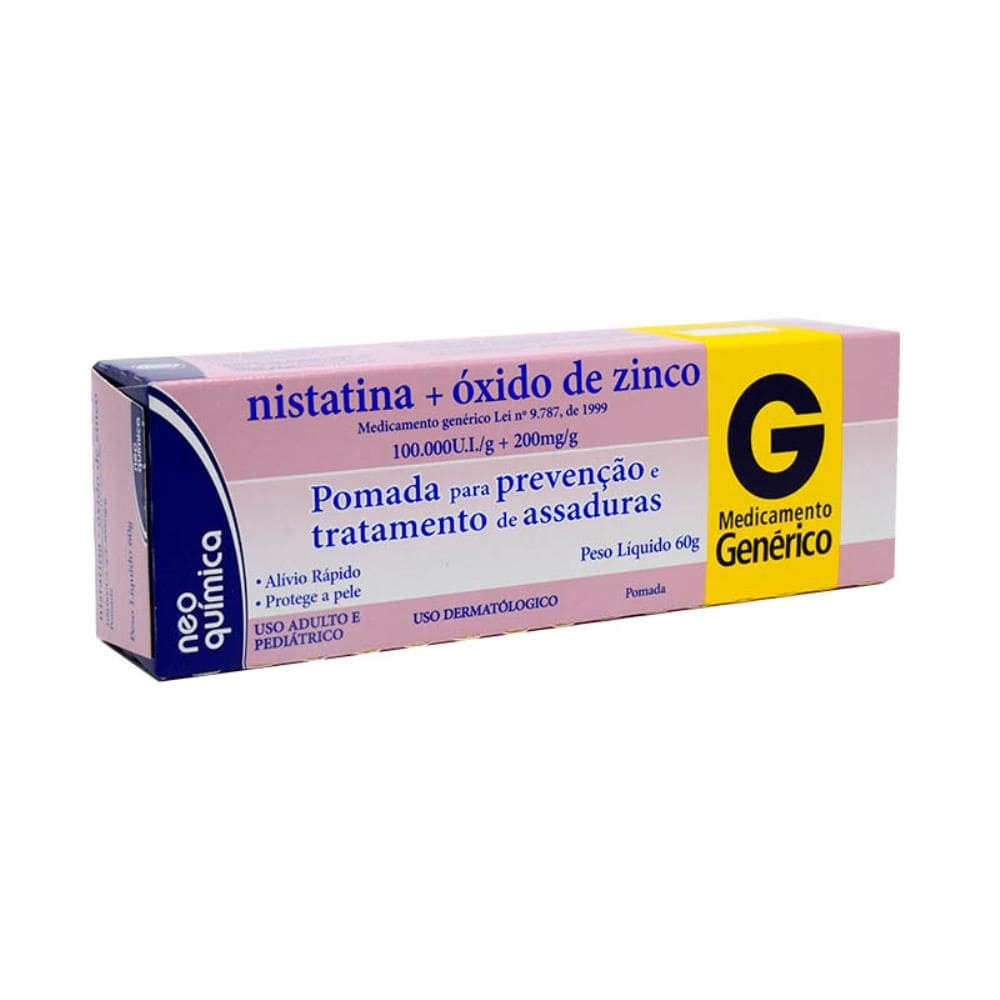 Pomada Para Assaduras Nistatina Neo Química 60g