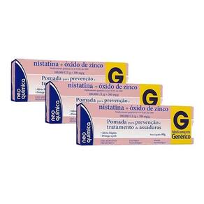 Kit C/3 Pomada Para Assaduras Nistatina Neo Química 60g