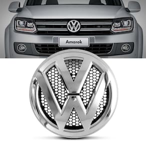 Emblema Grade Dianteira Vw Amarok 2010 Até 2016 Cromado