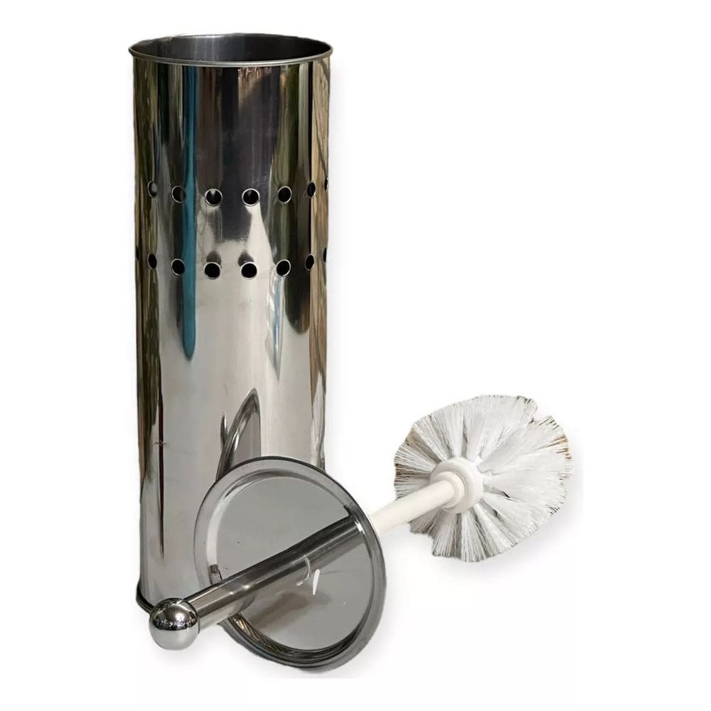Escova Sanitária De Inox Para Banheiro 2 Peças 36,5X10cm