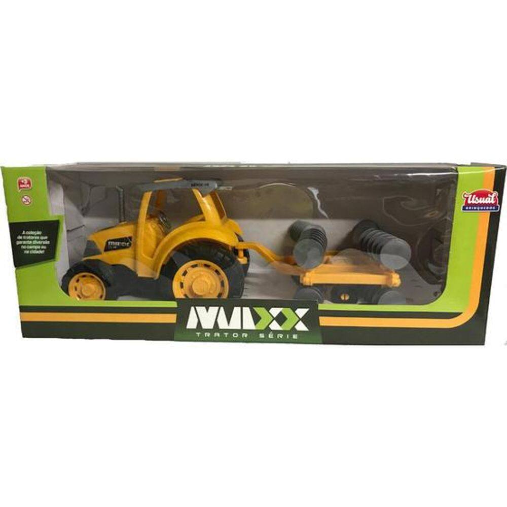 Brinquedo Maxx Trator Arado Usual 262