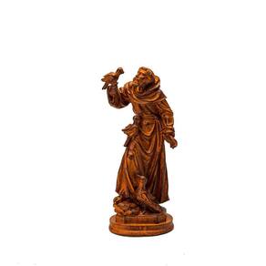 Imagem De São Francisco De Assis Cobre Em Resina 30 Cm