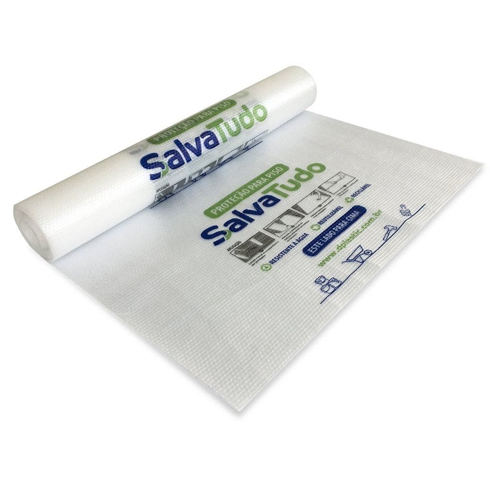 Protetor de Piso para Pintura Bolha 15m² Salvatudo Branco